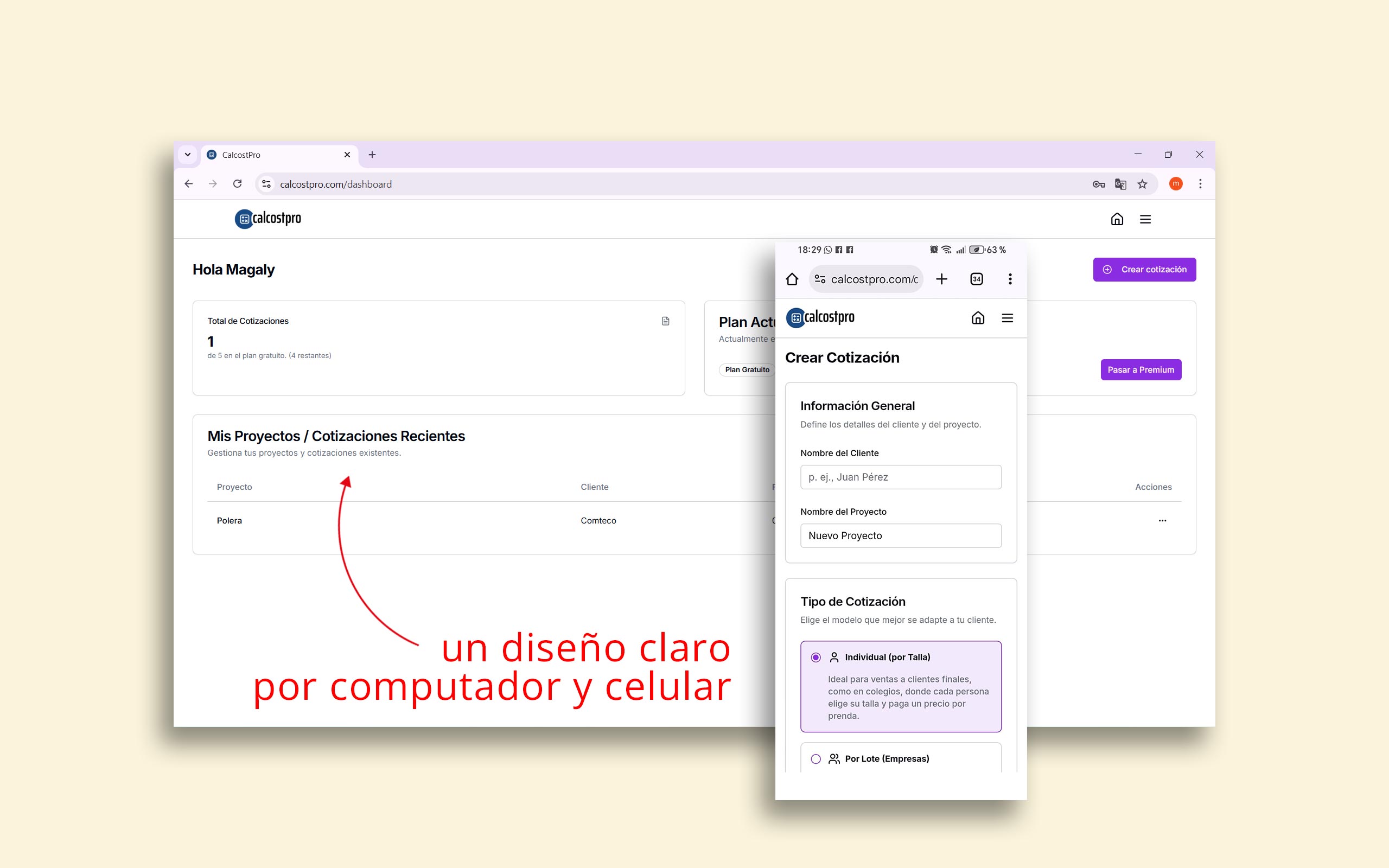 CalCostPro - Application Web IA